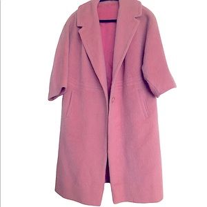 Vintage Pink Wool Coat